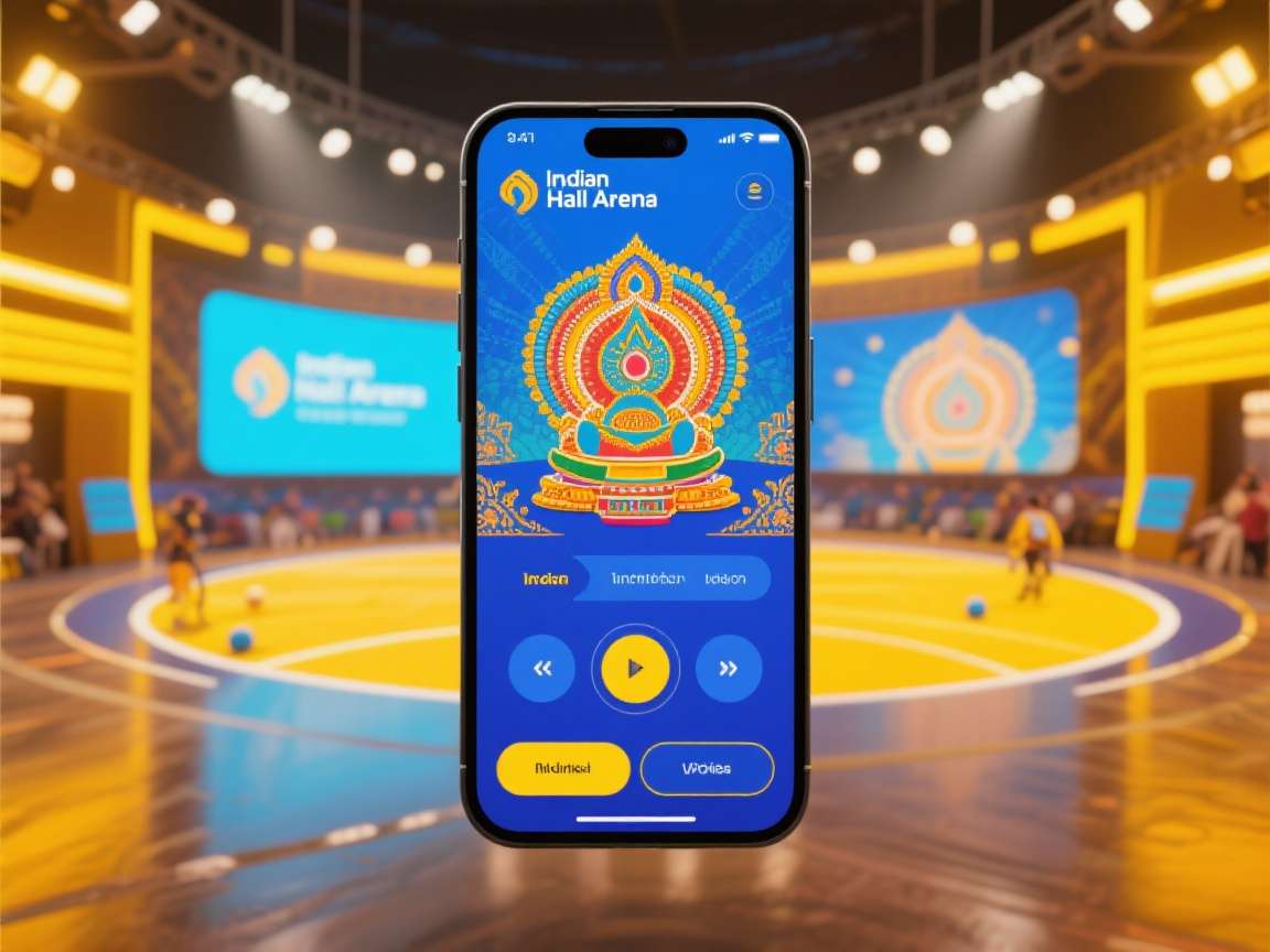 Indian Handball Arena - Intuitive controls for authentic gameplay Indian Handball Arena gameplay showing touch controls and strategic plays